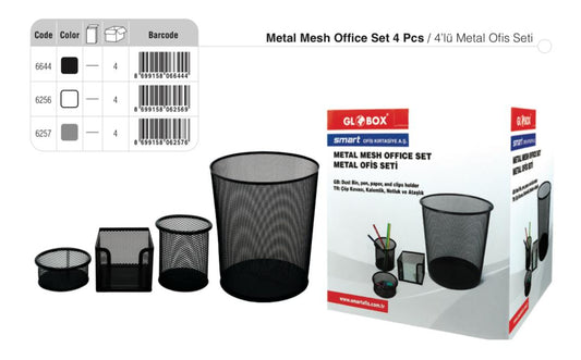 Ensemble de bureau 4 pièce en métal