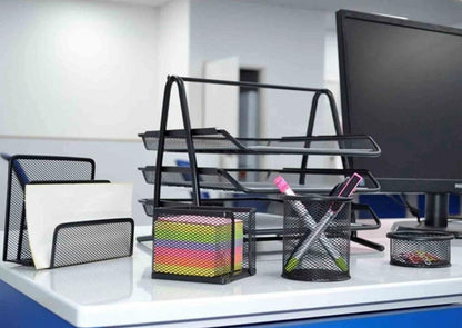 Ensemble de bureau 5 pièces en métal