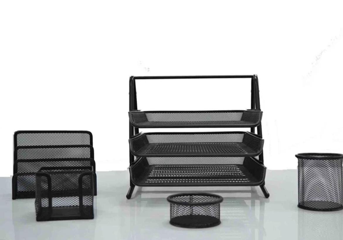 Ensemble de bureau 5 pièces en métal