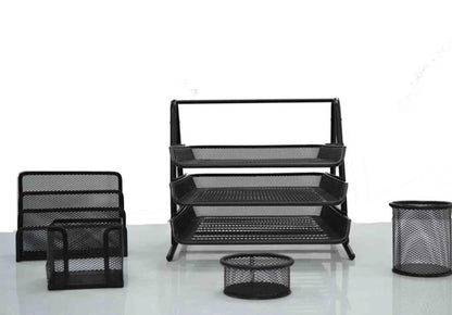 Ensemble de bureau 5 pièces en métal