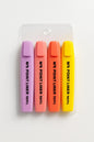 M&G POINT LINER PASTEL HIGHLIGHTER TEXTLINER 4 COULEURS