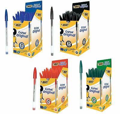 Stylo BIC Cristal original  ||Boîte de 50 Stylos